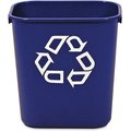 Rubbermaid Commercial 3.25 gal Rectangular 13 QT Standard Deskside Recycling Wastebaskets, Blue, Resin RCP295573BECT